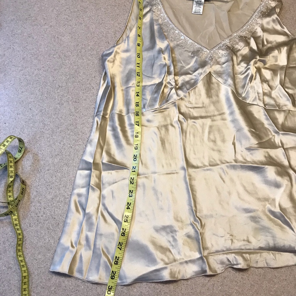 Nine West HOT 9 Satin Cami Shell Top Tank BLING - Picture 5 of 7